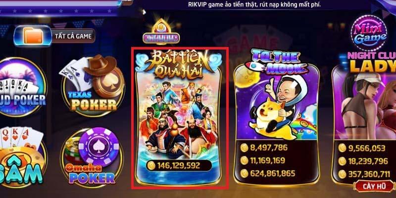 Bát tiên quá hải là hạng mục nhận được sự quan tâm tại Nohu90