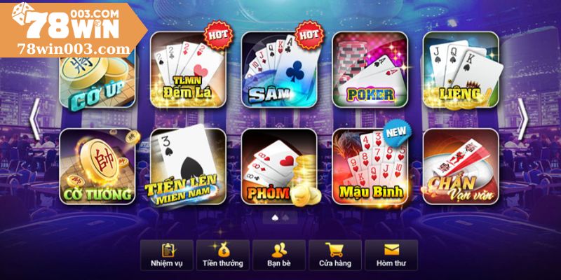 Tìm hiểu về game bài đổi thưởng 78win đình đám hiện nay